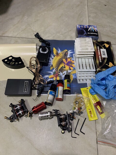 Bộ kít 2 máy xăm học viên cao cấp(hàng có sẵn)