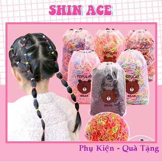 Chun buộc tóc siêu dai túi 4000 cộng mix nhiều màu