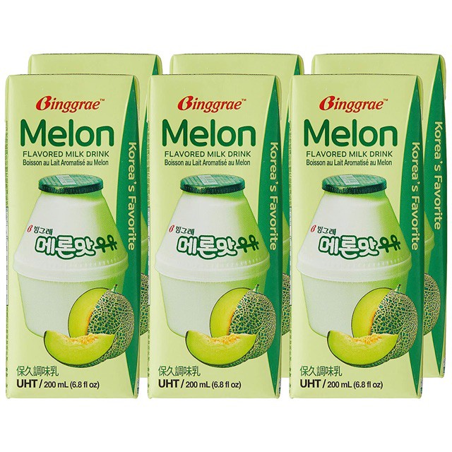 Sữa Dưa Lưới Melon Milk Binggrae Hàn Quốc - Lốc 6 Hộp thumbnail