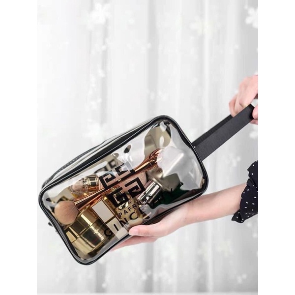 [Set 3 Túi] Túi Đựng Mỹ Phẩm Trong Suốt Chống Thấm Nước Đa Dạng Kích Thước Đi Biển Đi Bơi Tiện Lợi Du Lịch Cho Cả Nhà