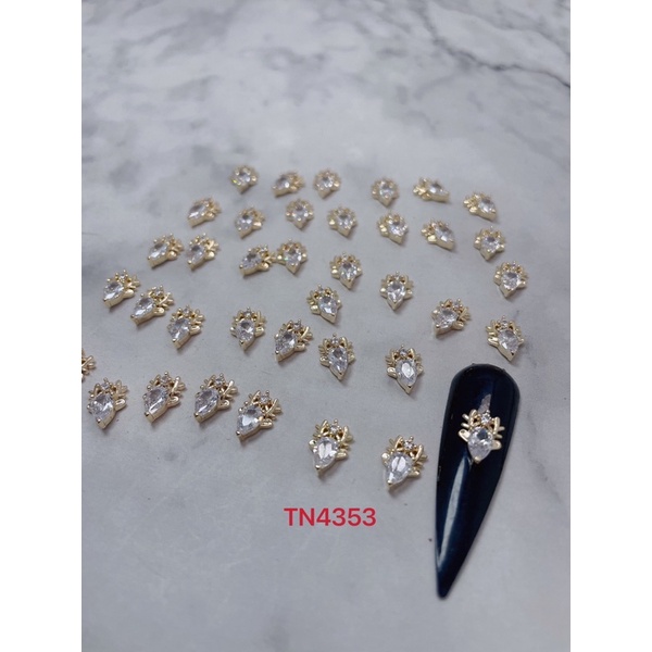 phụ kiện chảm noel đá cao cấp siêu đẹp gắn móng tay nail