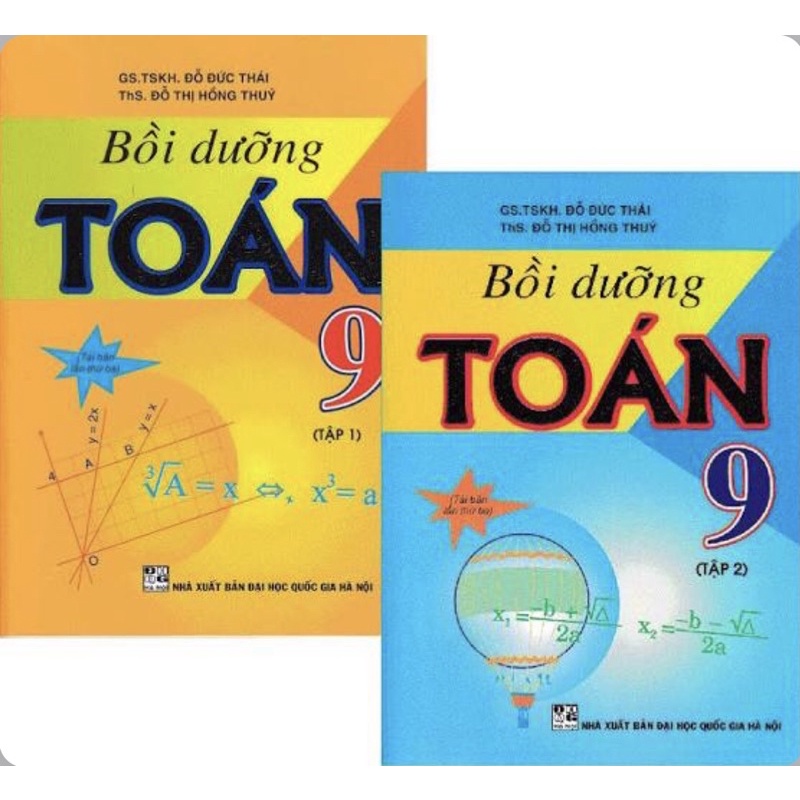 Sách - (Combo 2 tập) Bồi Dưỡng Toán 9