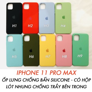 ỐP LƯNG ip 11 PRO MAX CHỐNG BẨN SILICONE IP - CÓ HỘP - LÓT NHUNG CHỐNG TRẦY [HOCO ĐÀ NẴNG]