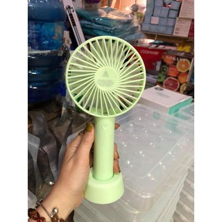 (Mẫu Mới 2020) Quạt Mini Fan Có Pin Sạc Cầm Tay Tuỳ Chỉnh 3 Cấp Độ Siêu Mát Hàn Quốc,Quạt sạc cầm tay mini có chân đế