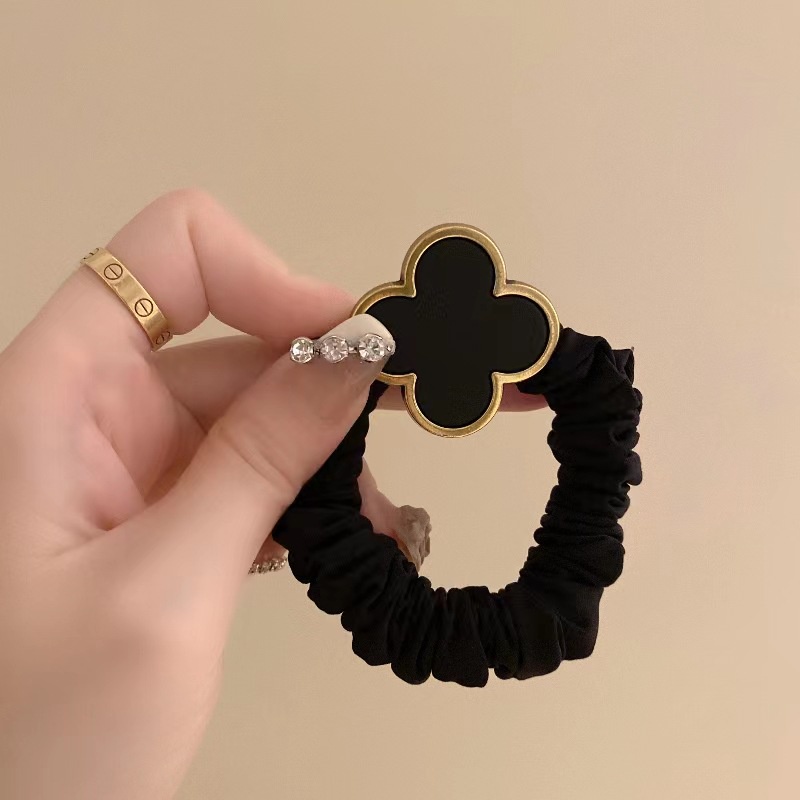 Seagloca Dây Buộc Tóc Hình Cỏ Bốn Lá Phổ Biến Mới Cho Nữ