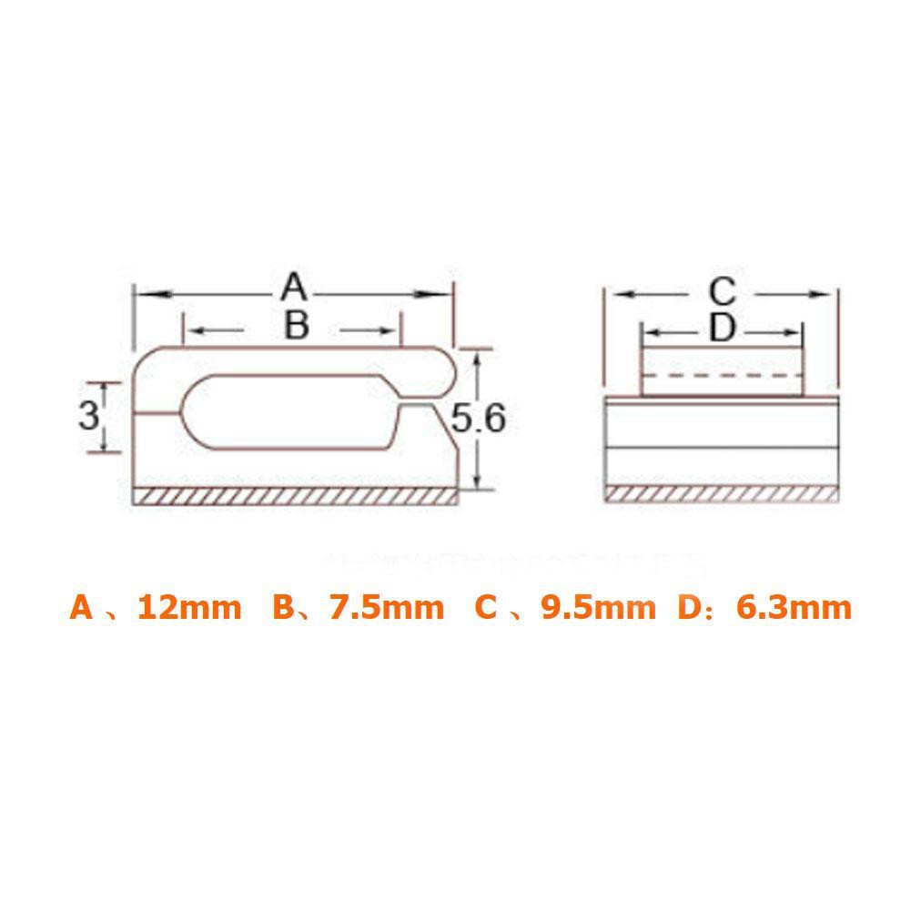 Đen Kẹp Nhựa Cố Định Dây Điện C0J5