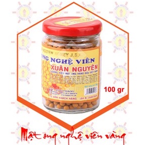 MẬT ONG NGHỆ VIÊN VÀNG XUÂN NGUYÊN LỌ 100gr - HỔ TRỢ ĐAU DẠ DÀY