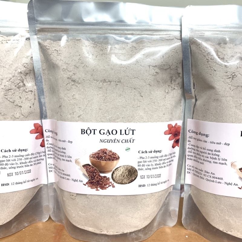 1kg Bột gạo lứt đã rang sẵn nghiền mịn