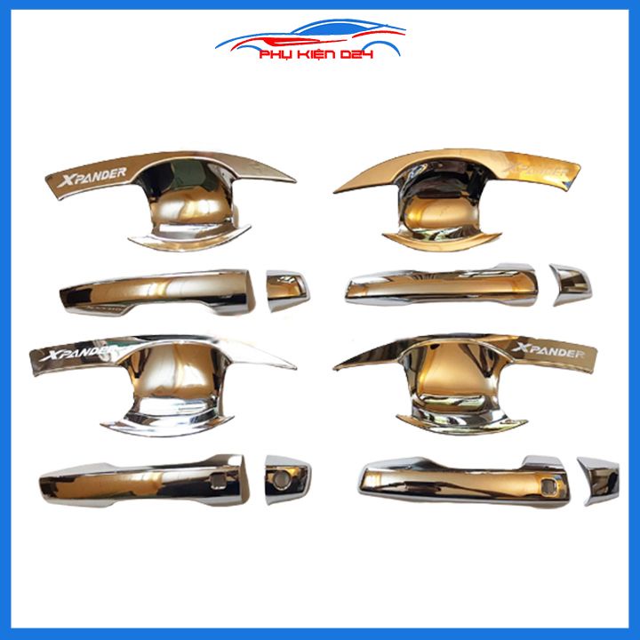 Ốp tay hõm Xpander 2018-2019-2020-2021-2022-2023 mạ crom/nhựa đen/cacbon chống trầy bảo vệ cửa xe ô tô