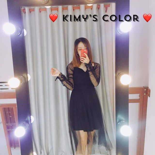 Đầm phối ren tua rua