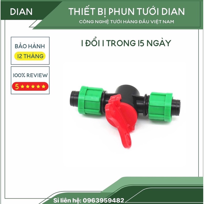 Khoá 2 Đầu Ống Nhỏ Giọt, Ống Dẹt, Ống Hệ thống Thuỷ Sinh