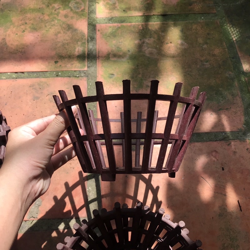 Chậu Nhựa Giả Gỗ