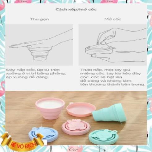 Cốc Uống Nước,Ly Uống Nước Gấp Gọn Fasola 170-230 Mỹ