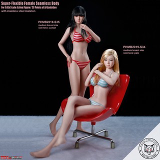 [Hàng có sẵn] Mô hình chính hãng TBLeague 1/6: Body nữ giới S34 và S35 của Phicen
