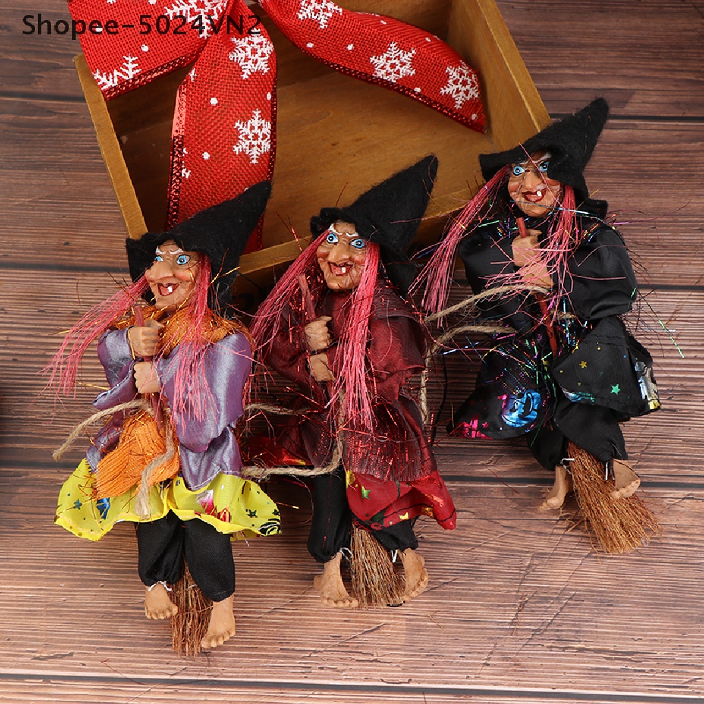 [Mới &amp; Halloween] Mô Hình Phù Thủy Trang Trí Halloween Kinh Dị DIY