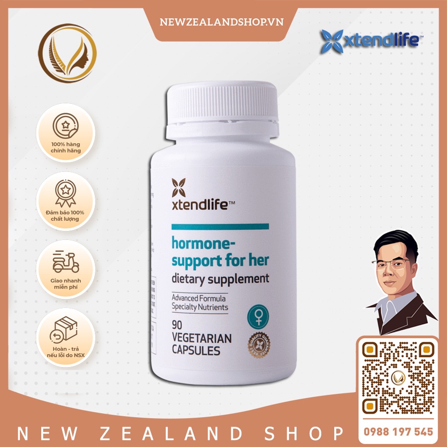 Viên uống tăng nội tiết tố nữ Xtend Life Hormone Support For Her (90 Viên)
