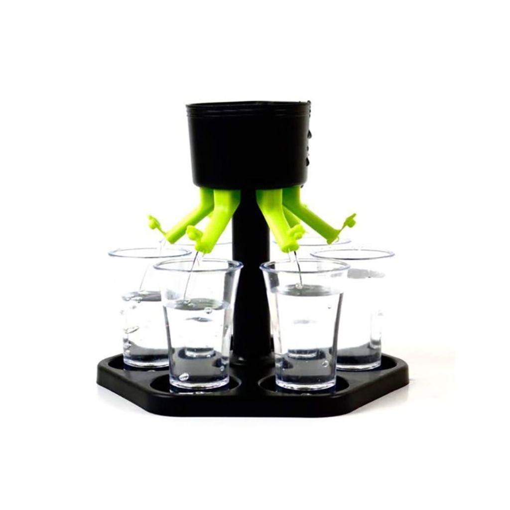 Bộ Phễu Rót Rượu 6 Ống Bằng PE Sáng Tạo Cho Bartender
