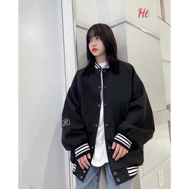 Áo bomber cổ bo số 5 ht