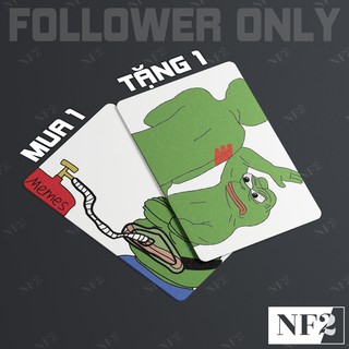 FROG PEPE - Decal Sticker Thẻ ATM (Thẻ Chung Cư, Thẻ Xe...) Miếng Dán Trang Trí NF2 Cards