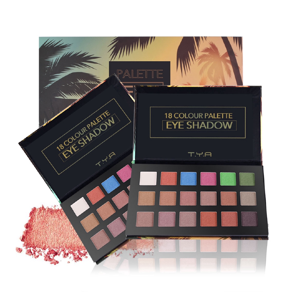 Bảng phấn mắt LAMUSELAND 18 màu nhũ trang điểm làm đẹp 21.6g J0022 | BigBuy360 - bigbuy360.vn