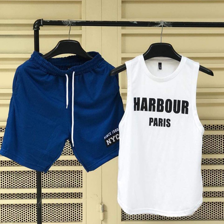 Bộ ba lỗ vải thun lạnh co giãn y hình