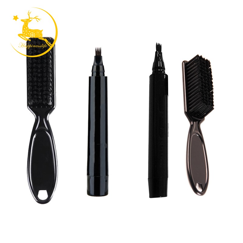 (Hàng Mới Về) Set Chì Kẻ Mày + Cọ Chải Râu Bền Màu Tự Nhiên Độc Đáo