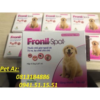 Nhỏ gáy Fronil Spot trị ve rận