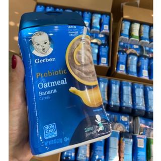 Bột ăn dặm Gerber yến mạch chuối 6m+ 227g