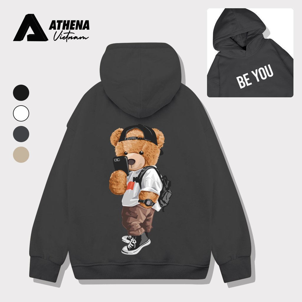 Áo Hoodie Bear Be You Athena5s