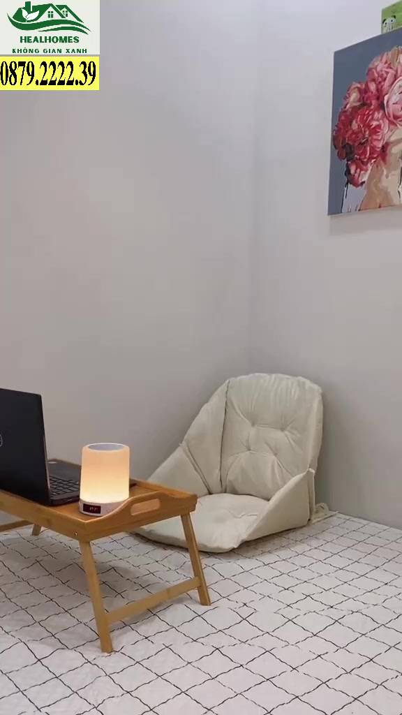 Ghế bệt tựa lưng thư giãn Hàn Quốc vải sợi Ramien êm ái khi sử dụng đọc sách hay ngồi làm việc, decor phòng / HealHomes | BigBuy360 - bigbuy360.vn