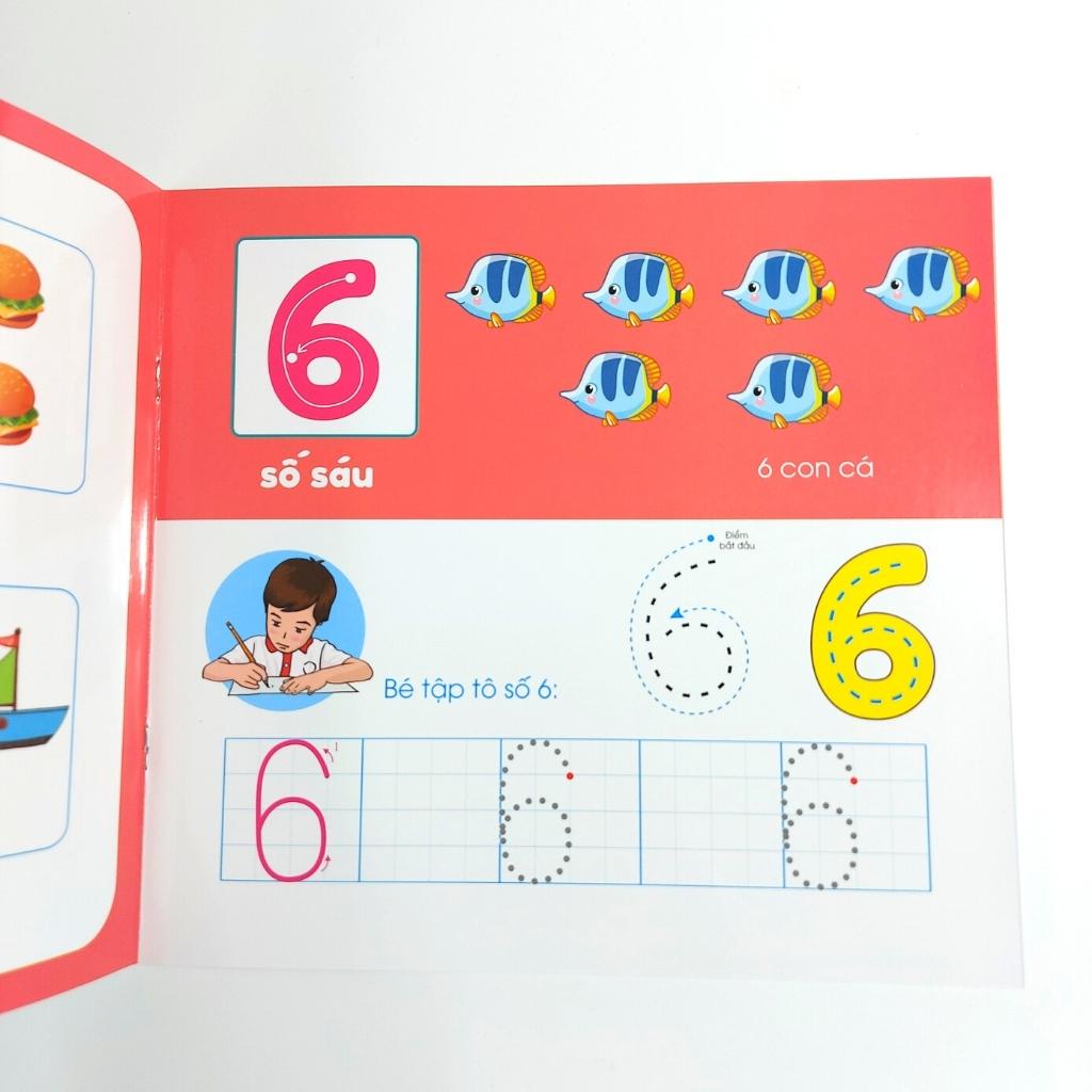 Sách Tự Xóa Thông Minh - Bộ 4 Cuốn - Bé Học Toán, Bé Học Chữ Số, Bé Học Chữ Cái, Hình Khối Và Màu Sắc