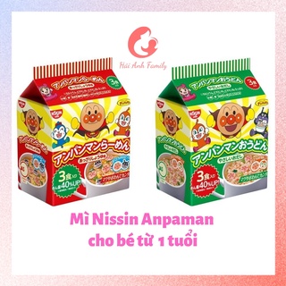 Mỳ chú hề Nissin Ramen Anpaman Nhật Bản cho bé ăn dặm 90g - 3 Gói 03.2024