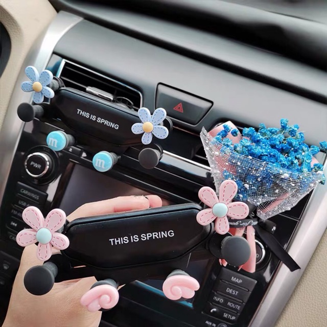 Giá đỡ điện thoại xe hơi kèm tinh dầu thơm trang trí cửa gió xe hơi trang trí ô tô phụ kiện xe hơi cao cấp | BigBuy360 - bigbuy360.vn