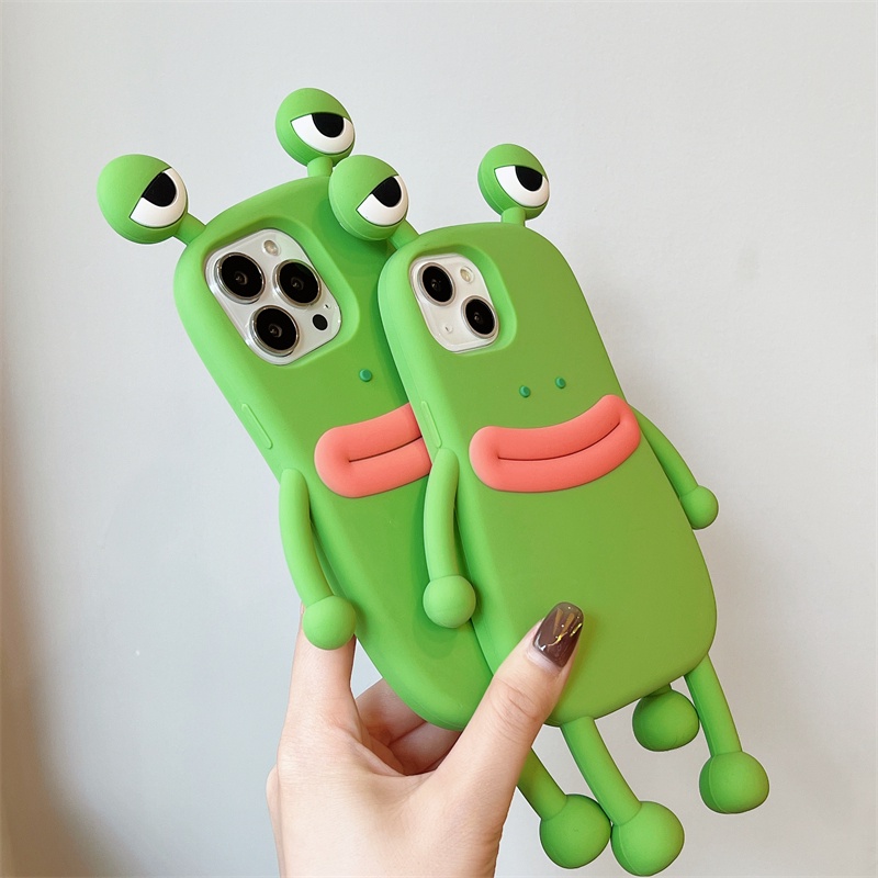 Iphone Ốp Điện Thoại silicone Hình Ếch Xanh Cho Iphone15 xs max 11promax 12promax 13promax