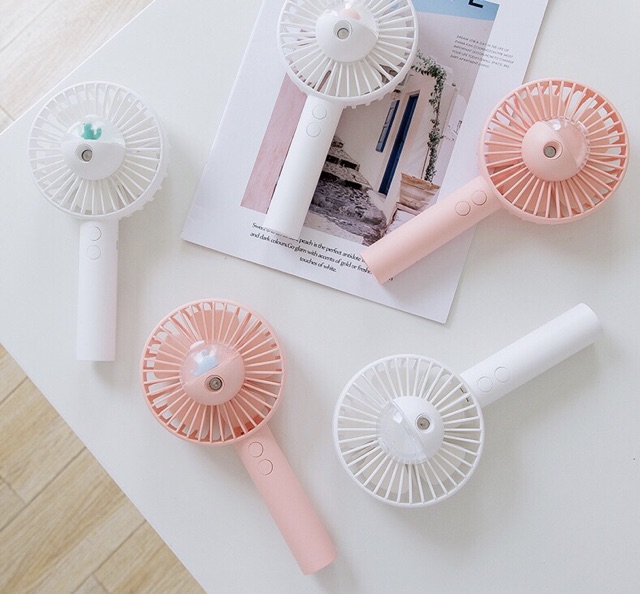(Sẵn) Quạt phun sương cầm tay dễ thương mini tạo độ ẩm chăm sóc da mặt đập tan hè nắng nóng | BigBuy360 - bigbuy360.vn