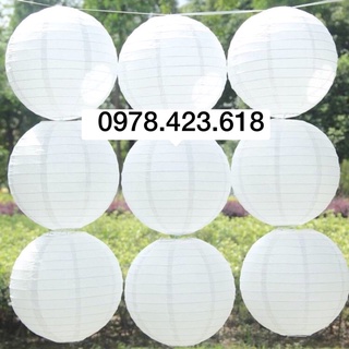 Đèn lồng Giấy Trắng - đèn lồng Vải Lụa Trắng trang trí Trung Thu, sự kiện,khách sạn,decor concept,vẽ mỹ thuật trường học