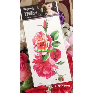 Hình xăm dán hoa to dán đùi 10x20cm- quà tặng đồng size khi mua từ 5 tấm