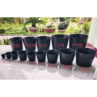 Chậu nhựa đen C7 Bít Lỗ