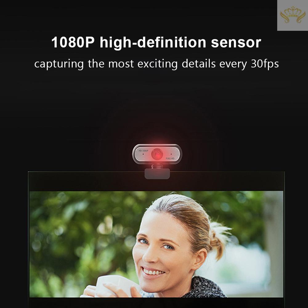 Mới Webcam Usb 2.0 Full Hd 1080p Kèm Micro Chống Nhìn Trộm Cho Laptop