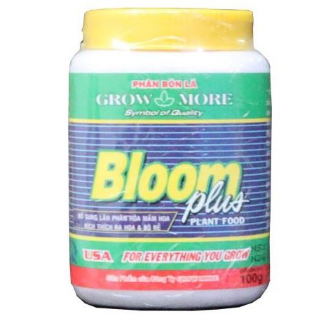 GrowMore Bloom Plus 10-60-10 + TE 100gr - Phân bón lá Grow More kích thích ra hoa và phát triển bộ rễ