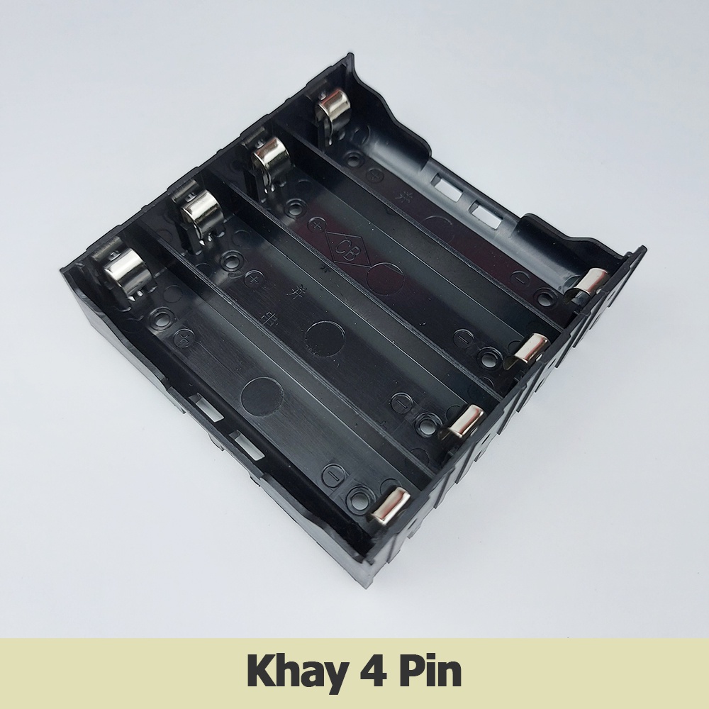 Khay pin 18650 1 2 3 4 cell Pin Đế giữ pin Mạ Kẽm