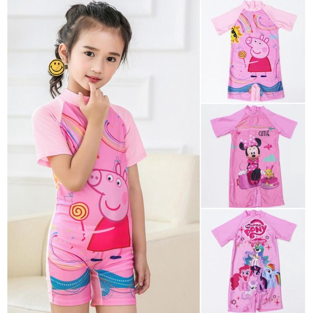 Đồ bơi bé gái 4-11 tuổi Đồ bơi bé gái Bộ đồ bơi Muslimah Đồ bơi