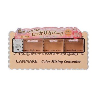 [Hàng Nội Địa Nhật] Kem Nền Che Khuyết Điểm Canmake Color Mixing Concealer 3,9g. #01 Light Beige
