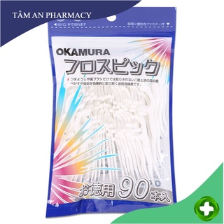 Tăm chỉ nha khoa Okamura ( 90 cây/gói ) - Hàng chính hãng