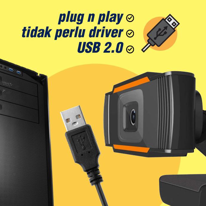 Webcam USB Cal-1002Wa HD 720P Có MIC Cho PC LAPTOP | BigBuy360 - bigbuy360.vn