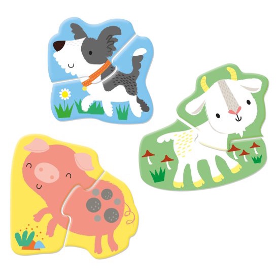 Sách - Anh: Usborne First Jigsaws: Farm Animals