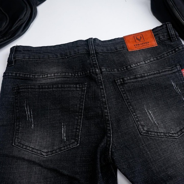 Quần jean nam dáng côn, vải jean cao cấp vải co giãn nhẹ cực bền màu không phai | BigBuy360 - bigbuy360.vn