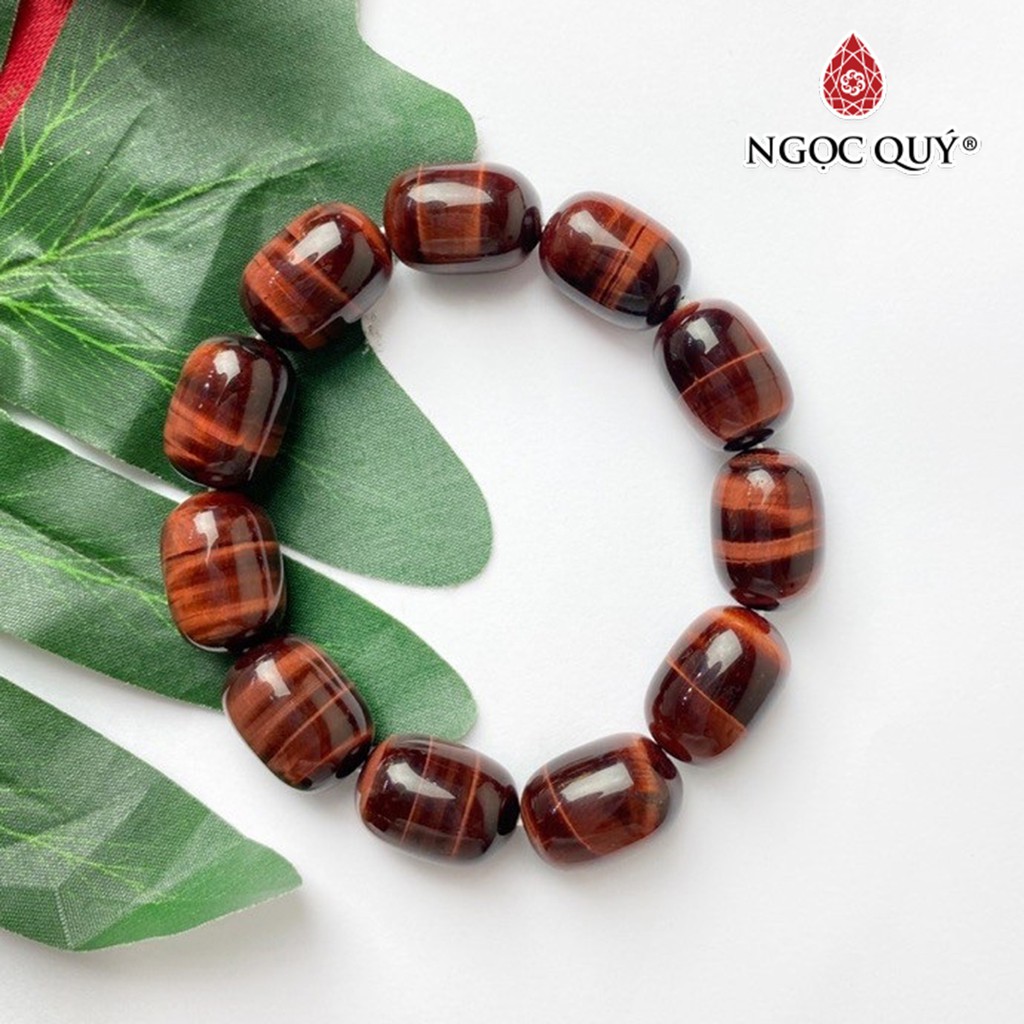 Vòng lu thống đá thạch anh mắt hổ tiger's eye quartz - Ngọc Quý