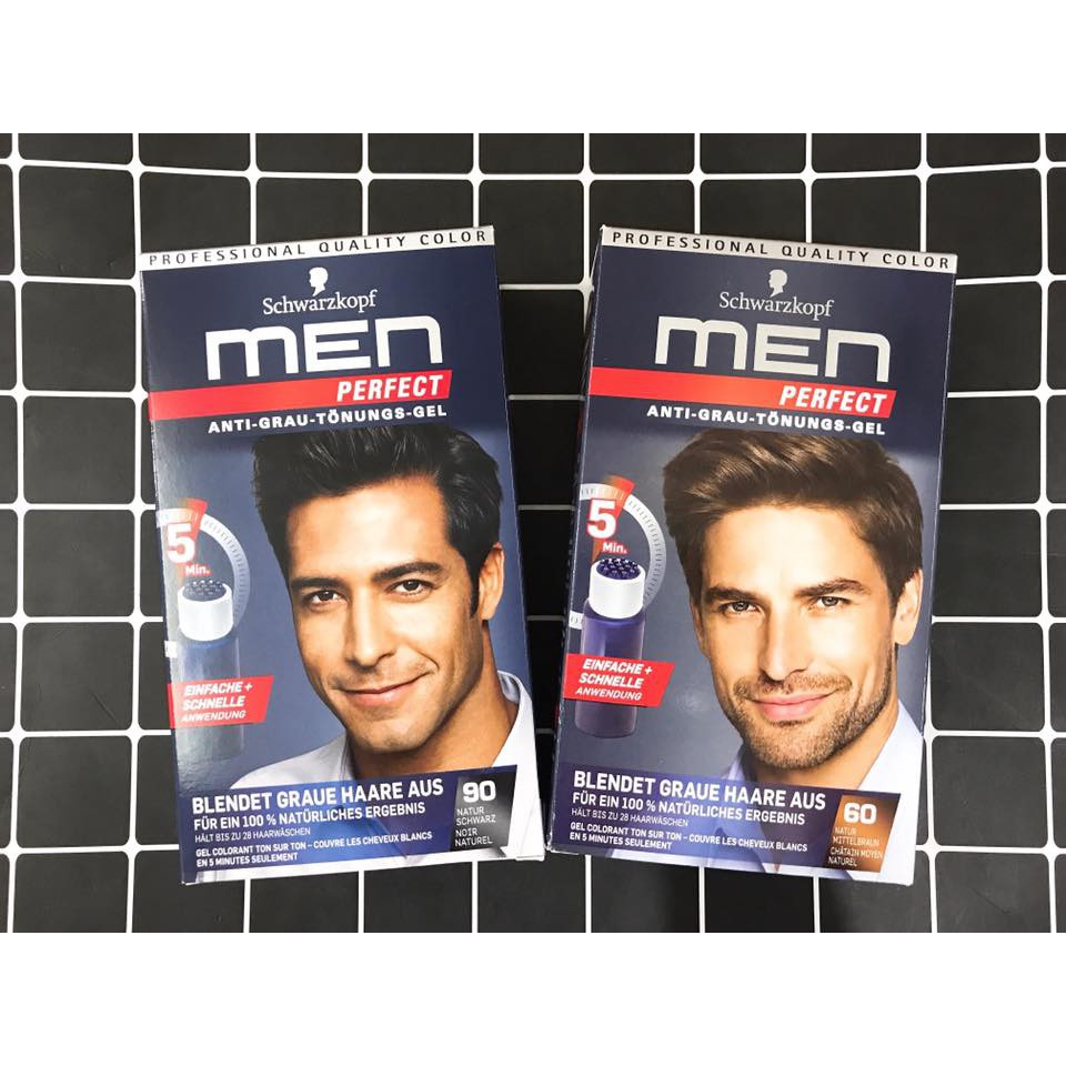 NHUỘM TÓC PHỦ BẠC DÀNH RIÊNG CHO NAM GIỚI SCHWARZKOPF MEN PERFECT