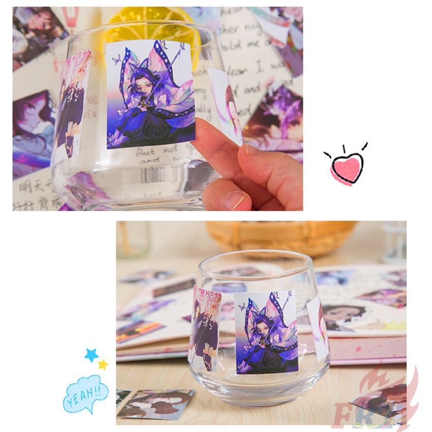 60Pcs/Set ❉ Demon Slayer - Kochou Shinobu / Kisatsutai / Juuni Kitsuki Stickers ❉ DIY Fashion Mixed Doodle Decals Stickers